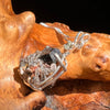 Brookite Smoky Quartz Moldavite Necklace Sterling #5592-Moldavite Life