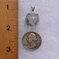 Brookite in Quartz Pendant Sterling Silver #6762-Moldavite Life