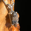 Brookite in Smoky Quartz Pendant Sterling Silver #5553-Moldavite Life