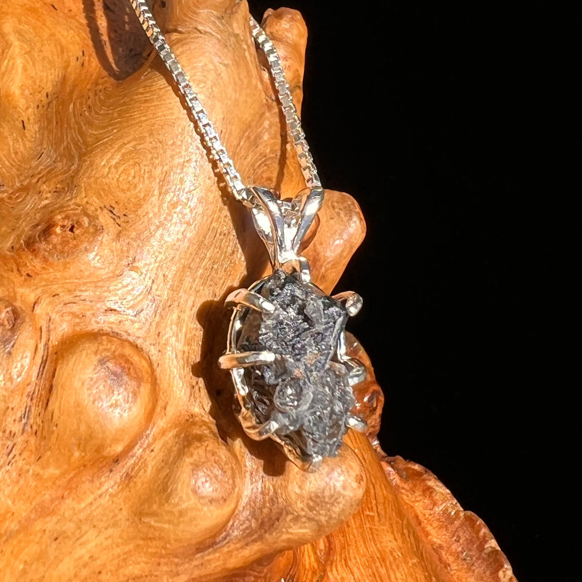 Brookite in Smoky Quartz Pendant Sterling Silver #5565-Moldavite Life
