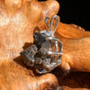 Brookite in Smoky Quartz Pendant Sterling Silver #5574-Moldavite Life