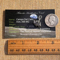 Campo Del Cielo Meteorite Claw Pendant Sterling #7739-Moldavite Life