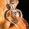 Campo Del Cielo Meteorite Heart Necklace Sterling #7740-Moldavite Life