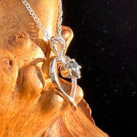 Campo Del Cielo Meteorite Heart Necklace Sterling #7740-Moldavite Life