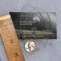 Campo Del Cielo Meteorite Necklace Sterling #5217-Moldavite Life