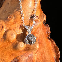 Campo Del Cielo Meteorite Necklace Sterling #7718-Moldavite Life