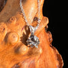 Campo Del Cielo Meteorite Necklace Sterling #7719-Moldavite Life