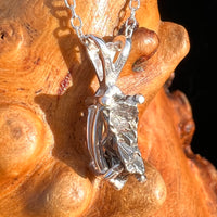 Campo Del Cielo Meteorite Necklace Sterling #7720-Moldavite Life