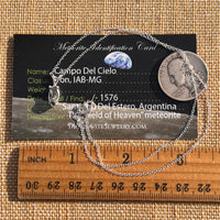 Campo Del Cielo Meteorite Necklace Sterling #7720-Moldavite Life