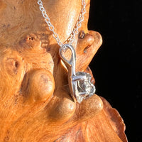 Campo Del Cielo Meteorite Necklace Sterling #7723-Moldavite Life