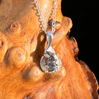Campo Del Cielo Meteorite Necklace Sterling #7723-Moldavite Life