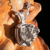 Campo Del Cielo Meteorite Necklace Sterling #7725-Moldavite Life