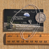 Campo Del Cielo Meteorite Necklace Sterling #7725-Moldavite Life