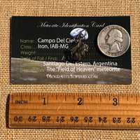 Campo Del Cielo Meteorite Pendant Sterling #7307-Moldavite Life