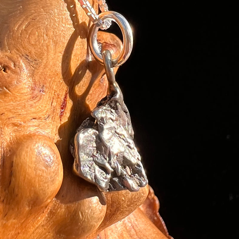 Campo Del Cielo Meteorite Pendant Sterling #7308-Moldavite Life