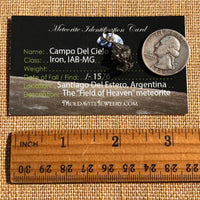 Campo Del Cielo Meteorite Pendant Sterling #7315-Moldavite Life