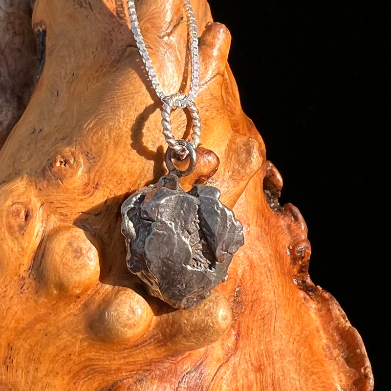 Campo Del Cielo Meteorite Pendant Sterling #7320-Moldavite Life