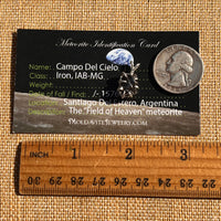 Campo Del Cielo Meteorite Pendant Sterling #7322-Moldavite Life