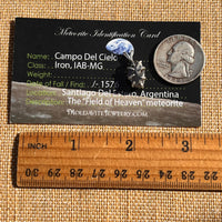 Campo Del Cielo Meteorite Pendant Sterling #7325-Moldavite Life