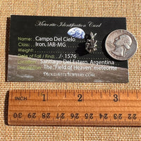 Campo Del Cielo Meteorite Pendant Sterling #7330-Moldavite Life