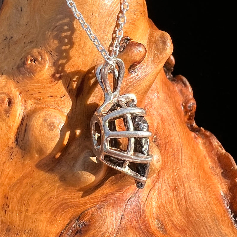 Campo Del Cielo Meteorite Pendant Sterling #7335-Moldavite Life