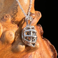 Campo Del Cielo Meteorite Pendant Sterling #7336-Moldavite Life