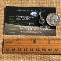Campo Del Cielo Meteorite Pendant Sterling #7338-Moldavite Life