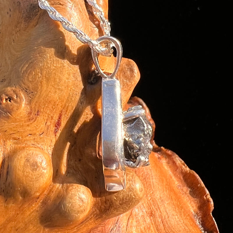 Campo Del Cielo Meteorite Pendant Sterling #7340-Moldavite Life