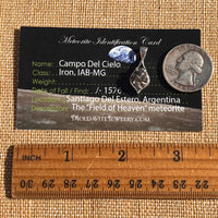 Campo Del Cielo Meteorite Pendant Sterling #7343-Moldavite Life