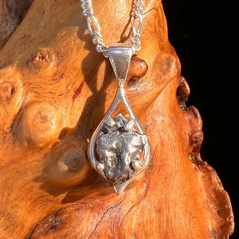 Campo Del Cielo Meteorite Pendant Sterling #7345-Moldavite Life