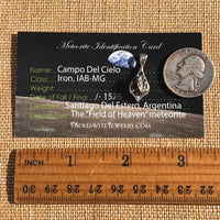 Campo Del Cielo Meteorite Pendant Sterling #7346-Moldavite Life