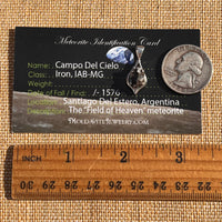 Campo Del Cielo Meteorite Pendant Sterling #7347-Moldavite Life