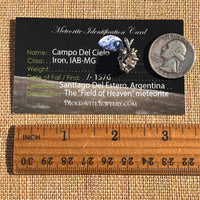 Campo Del Cielo Meteorite Pendant Sterling #7348-Moldavite Life