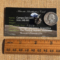 Campo Del Cielo Meteorite Pendant Sterling #7352-Moldavite Life