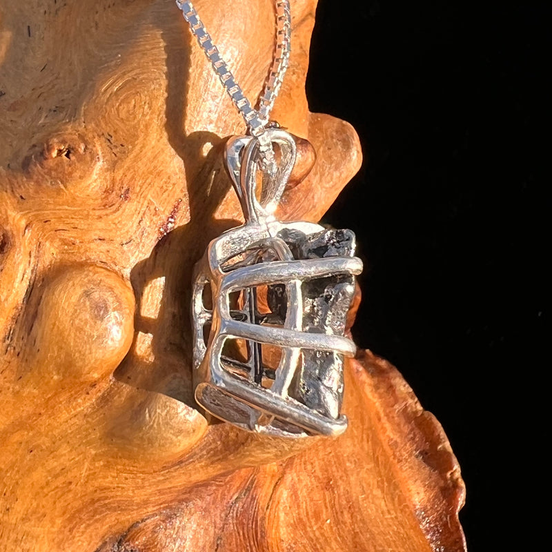 Campo Del Cielo Meteorite Pendant Sterling #7355-Moldavite Life
