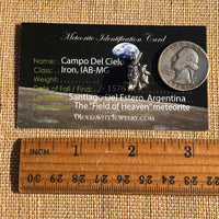 Campo Del Cielo Meteorite Pendant Sterling #7356-Moldavite Life