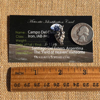 Campo Del Cielo Meteorite Pendant Sterling #7358-Moldavite Life