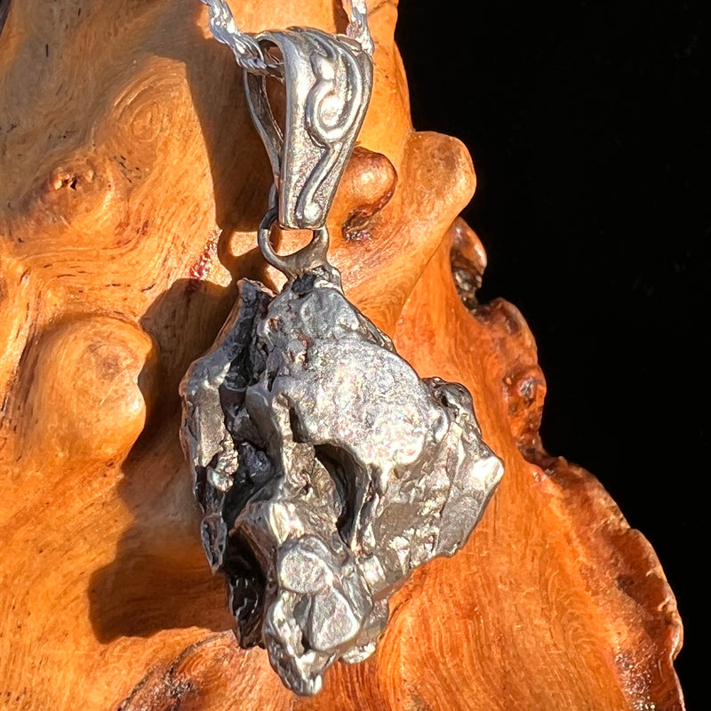 Campo Del Cielo Meteorite Pendant Sterling #7365-Moldavite Life
