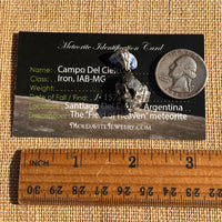 Campo Del Cielo Meteorite Pendant Sterling #7365-Moldavite Life