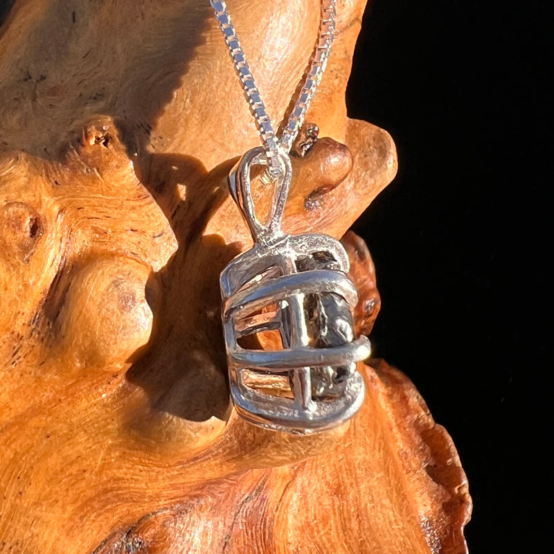 Campo Del Cielo Meteorite Pendant Sterling #7367-Moldavite Life