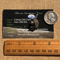 Campo Del Cielo Meteorite Pendant Sterling #7375-Moldavite Life