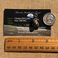 Campo Del Cielo Meteorite Pendant Sterling #7380-Moldavite Life