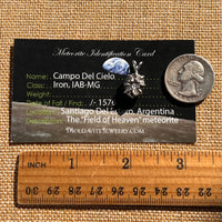 Campo Del Cielo Meteorite Pendant Sterling #7381-Moldavite Life