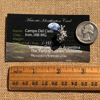 Campo Del Cielo Meteorite Pendant Sterling #7382-Moldavite Life