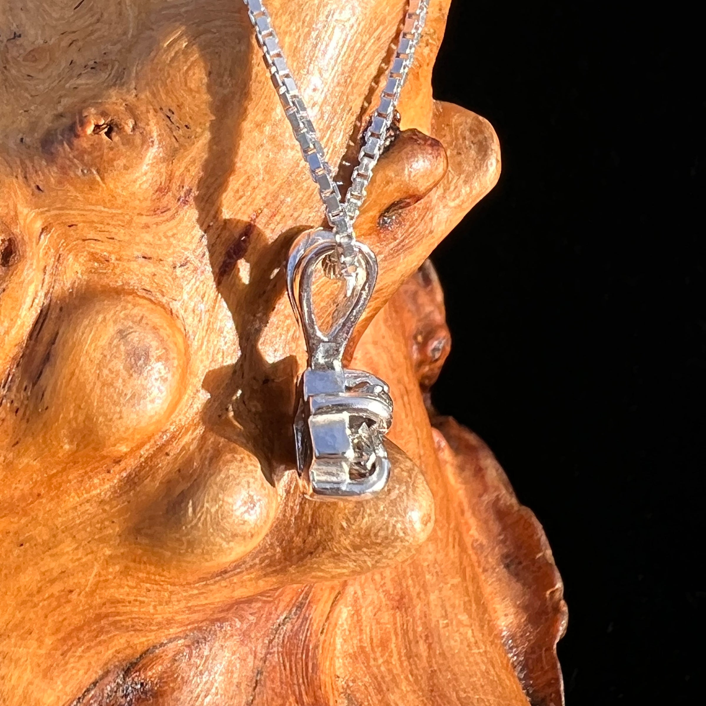 Campo Del Cielo Meteorite Pendant Sterling #7710-Moldavite Life