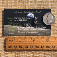 Campo Del Cielo Meteorite Pendant Sterling #7714-Moldavite Life