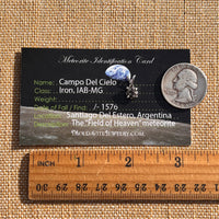 Campo Del Cielo Meteorite Pendant Sterling #7715-Moldavite Life