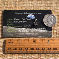 Campo Del Cielo Meteorite Pendant Sterling #7716-Moldavite Life