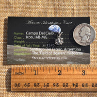 Campo Del Cielo Meteorite Pendant Sterling #7726-Moldavite Life