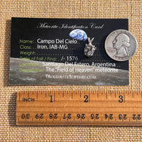 Campo Del Cielo Meteorite Pendant Sterling #7728-Moldavite Life